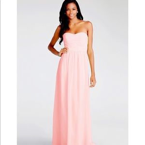 Donna Morgan Ruched Silk Chiffon gown.